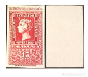 Sellos: Edifil 1078 MNH 1950 Centenario del sello Español valor de 15 Pts